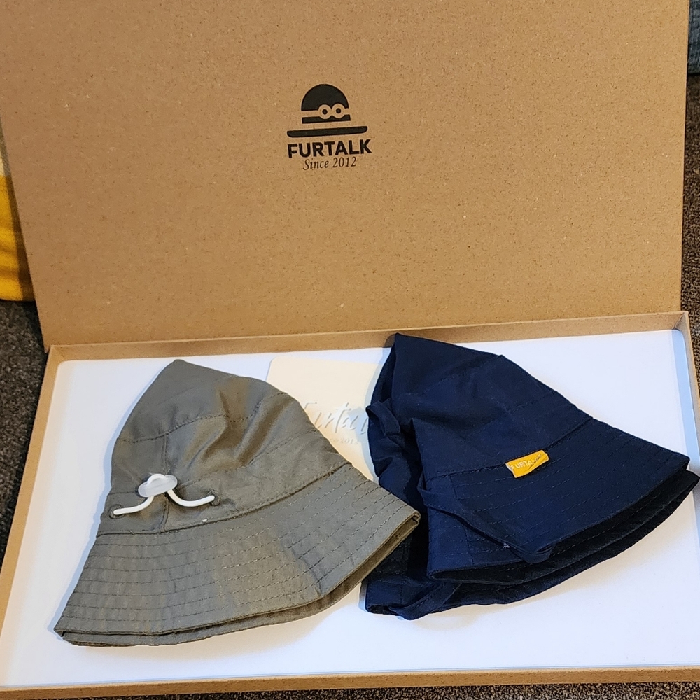 NWT Furtalk Infant‎ Bucket Hats Set Of 2 0-6 Months